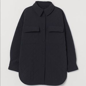 H&M Quilted Shirt Jacket, XL